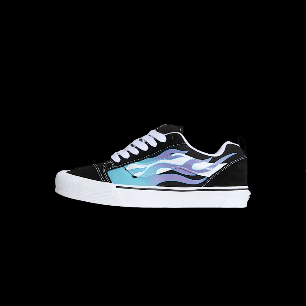 Vans Knu Skool Shoe Black And Blue - HypeFly India View 2