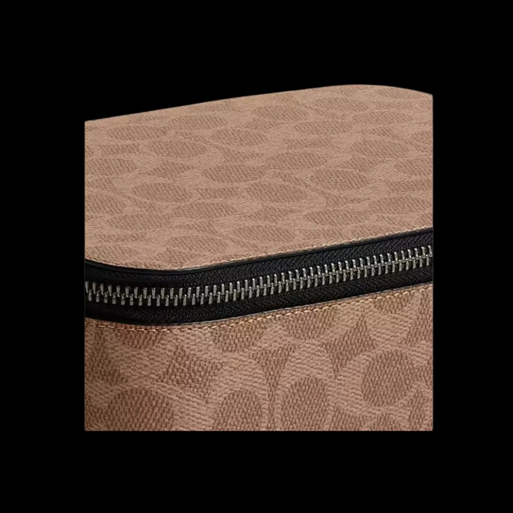 Coach Tech Organizer In Colorblock Signature Canvas 'Gunmetal - HypeFly India View 3