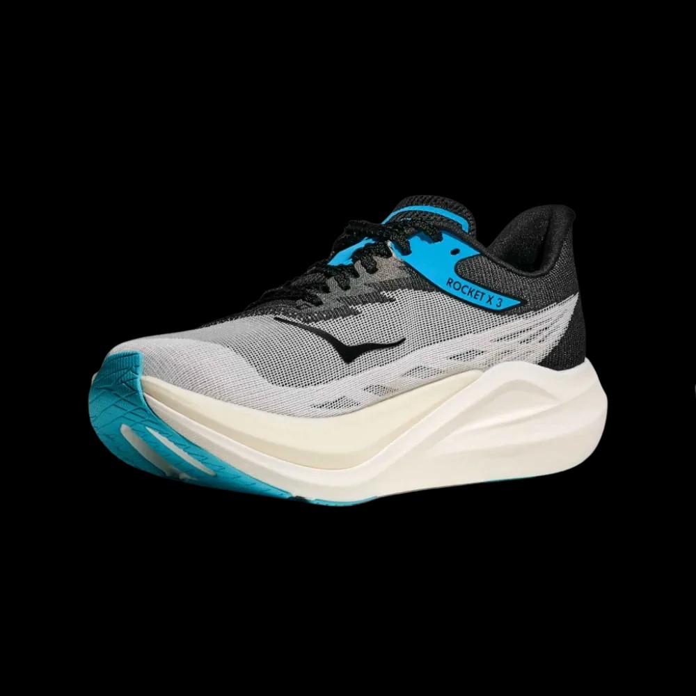Hoka Rocket X 3 White/Black - HypeFly India View 2