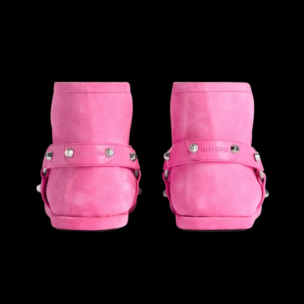 Balenciaga Alaska Soft Bootie In Dark Pink - HypeFly India View 2