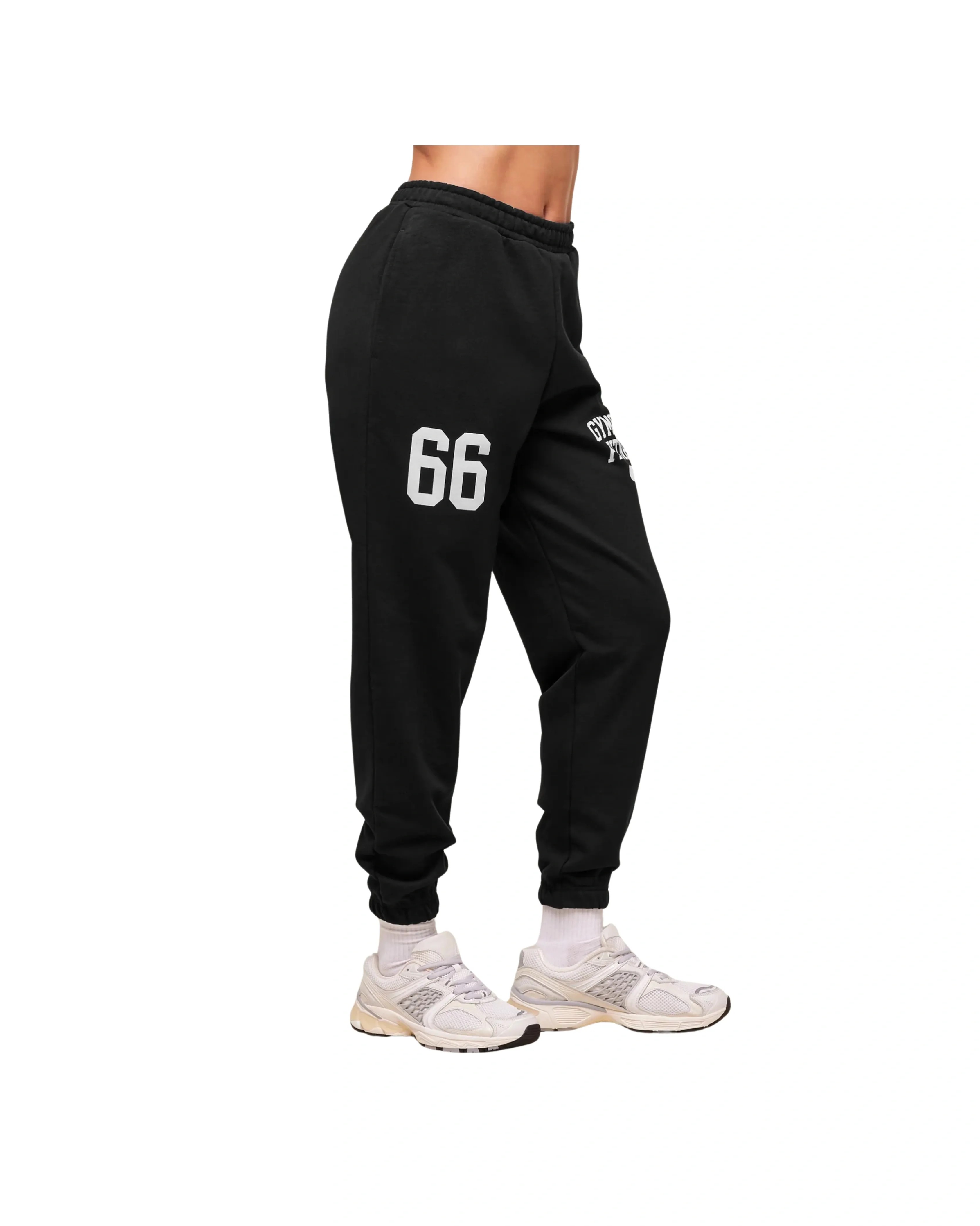 Gymshark Varsity Graphic Oversized Jogger Black - HypeFly India View 2