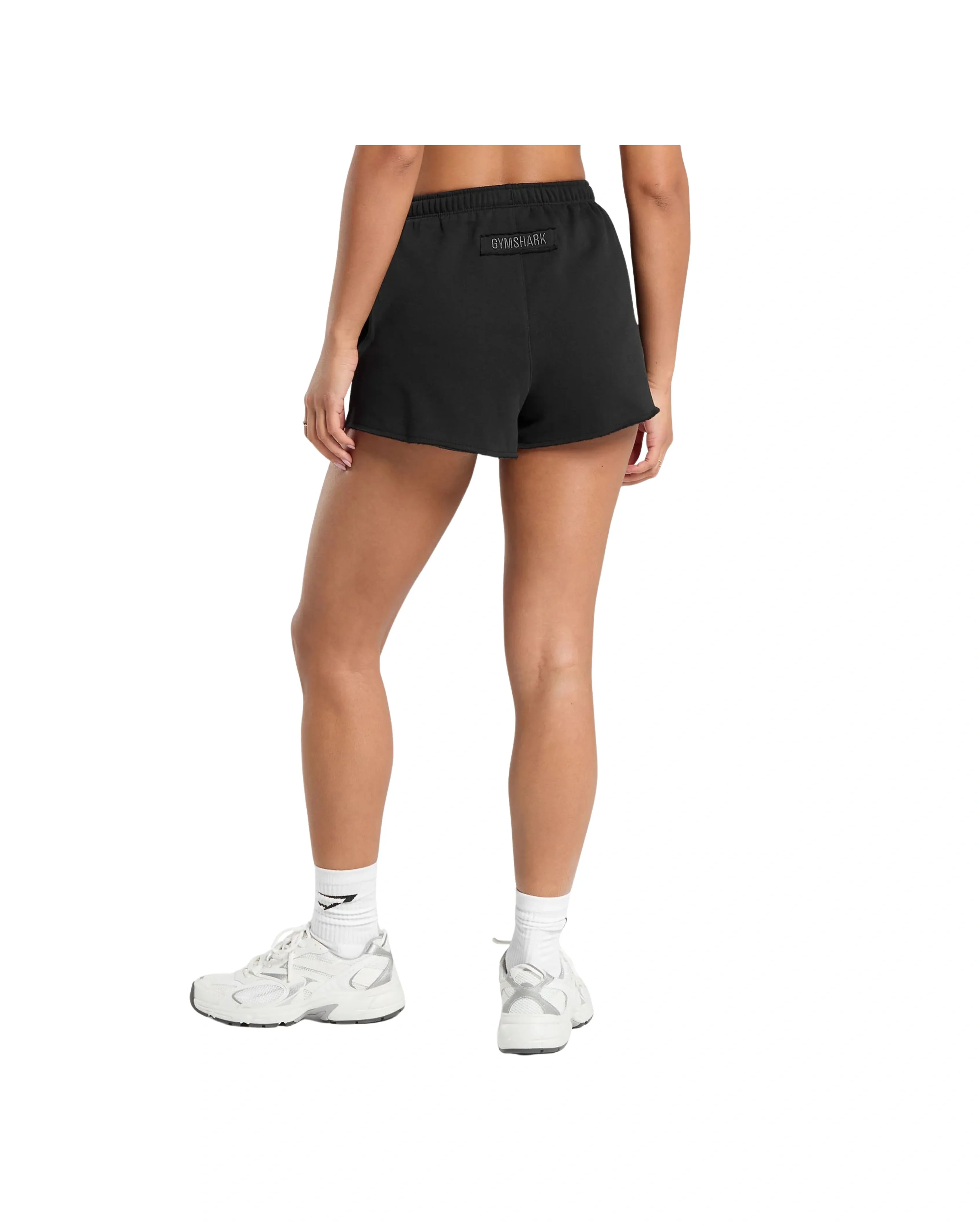 Gymshark Fleece Shorts oversized fit Black - HypeFly India View 2
