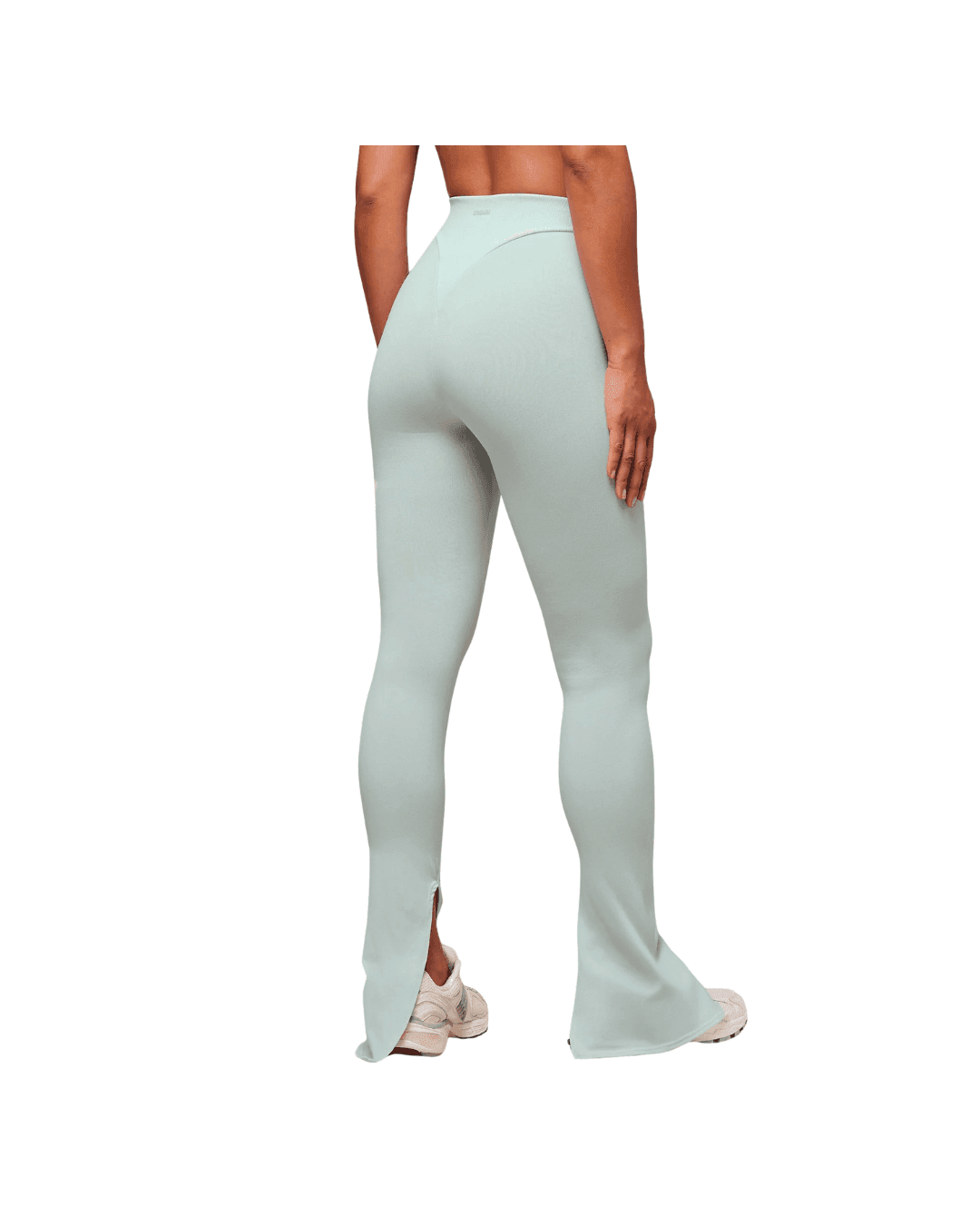 Gymshark Everywear Warp Knit Flare Leggings slim fit Frost Blue - HypeFly India View 2