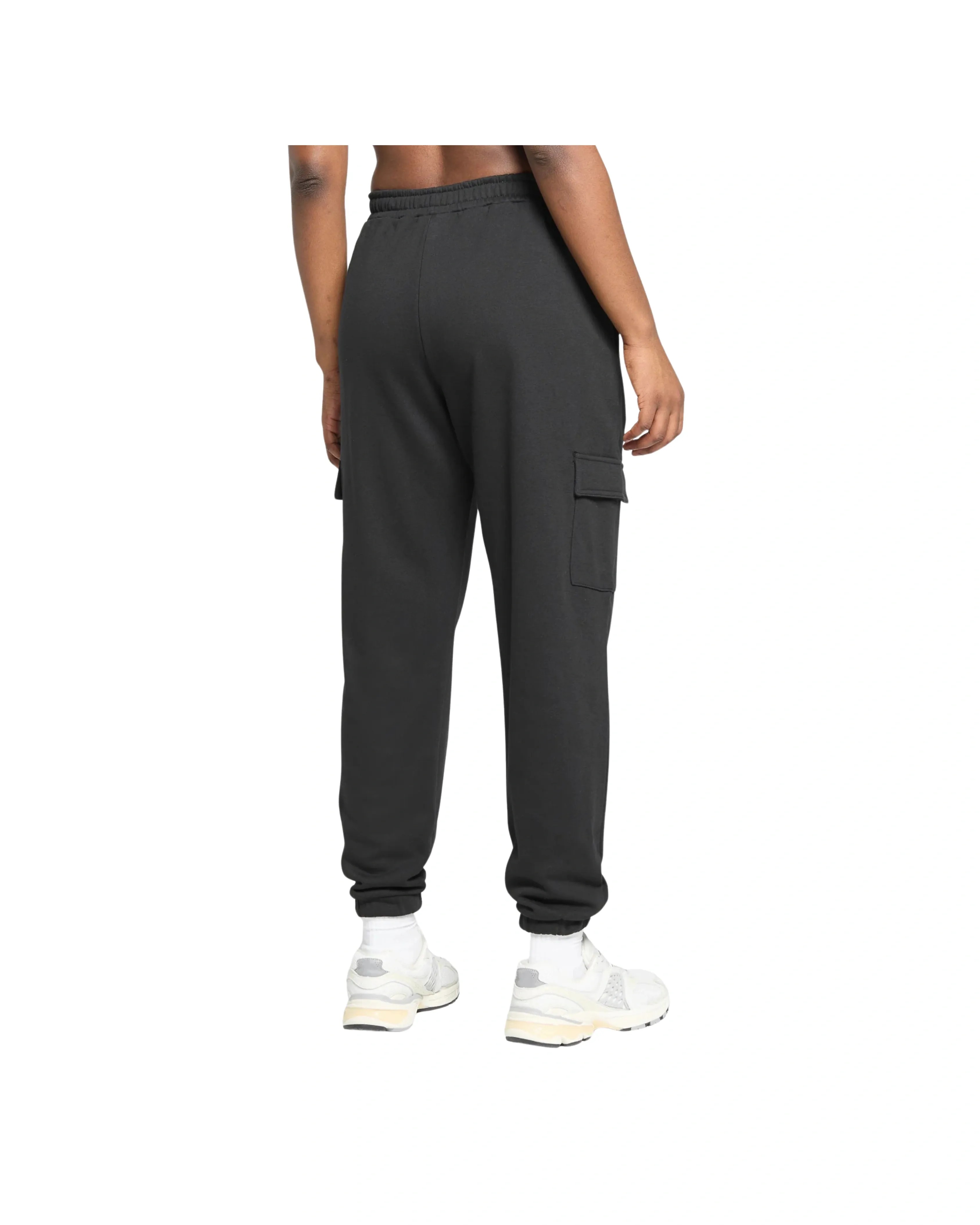 Gymshark Fleece Cargo Joggers Black - HypeFly India View 2