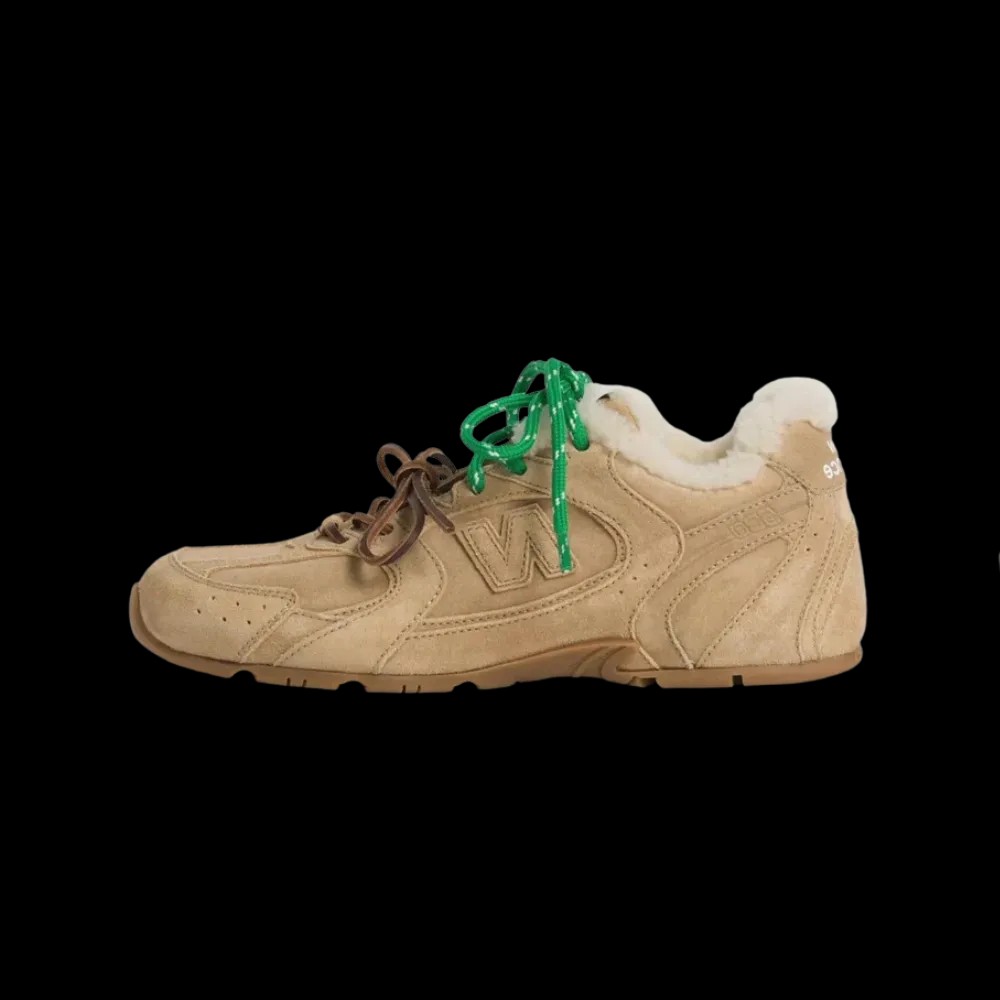 New Balance x Miu Miu 530 SL 'Bleached Ecru Shearling' - HypeFly India View 2