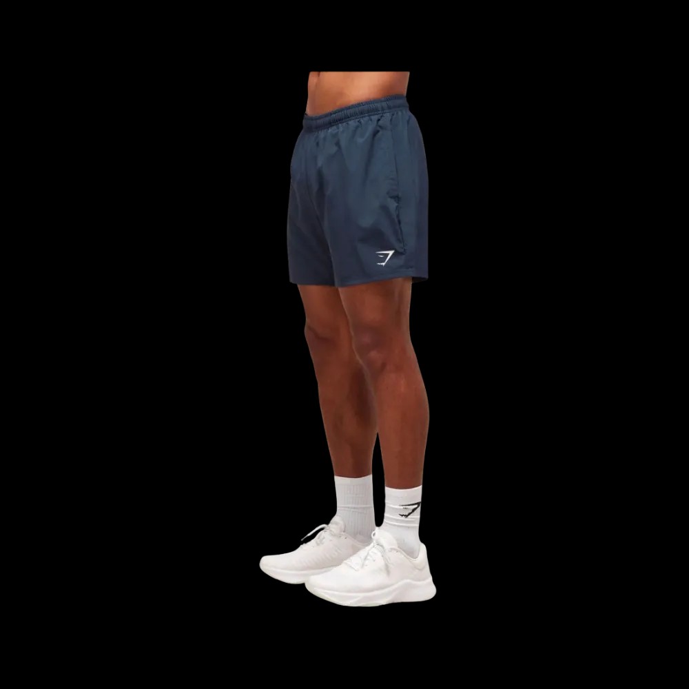 Gymshark Arrival 5" Shorts Navy - HypeFly India View 4