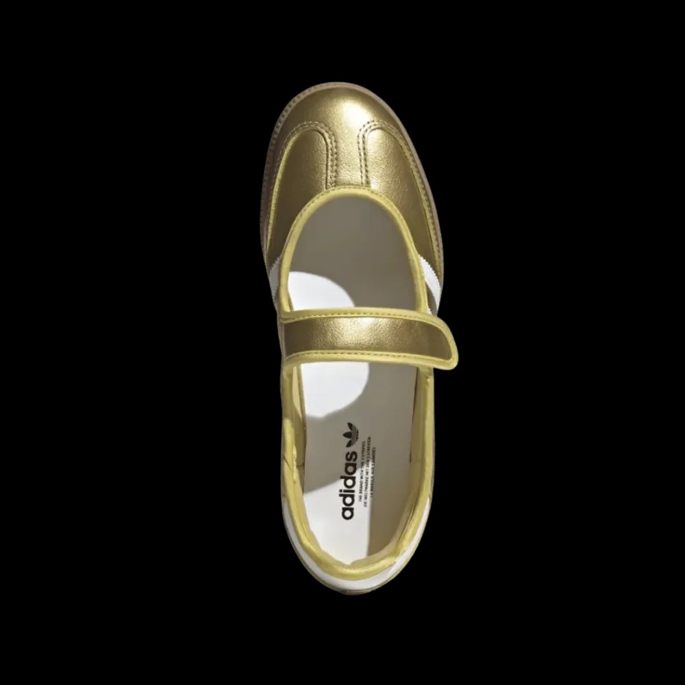Adidas Samba Jane Shoes Gold Metallic - HypeFly India View 4