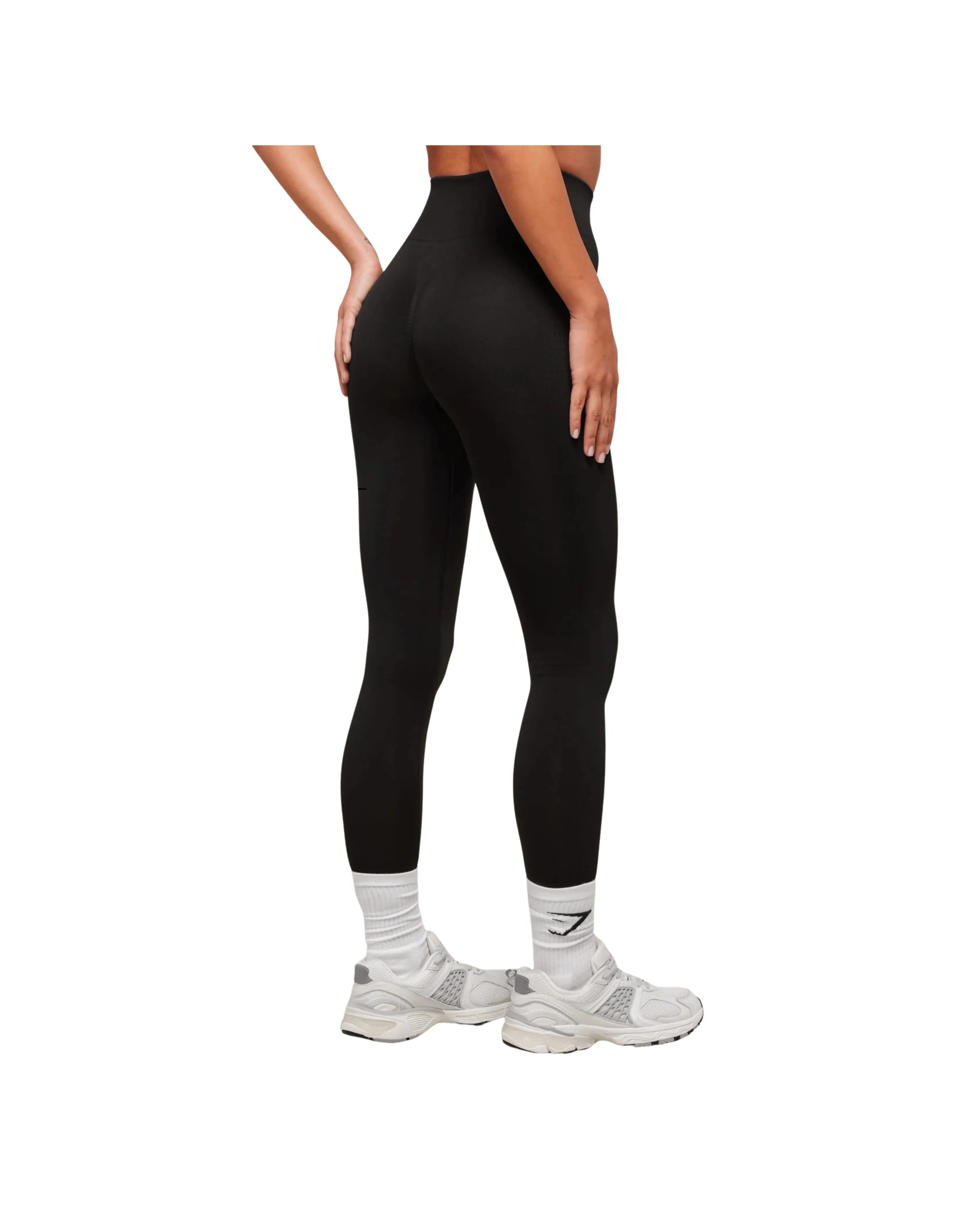 Gymshark Vital Soft Legging Regular Black - HypeFly India View 2