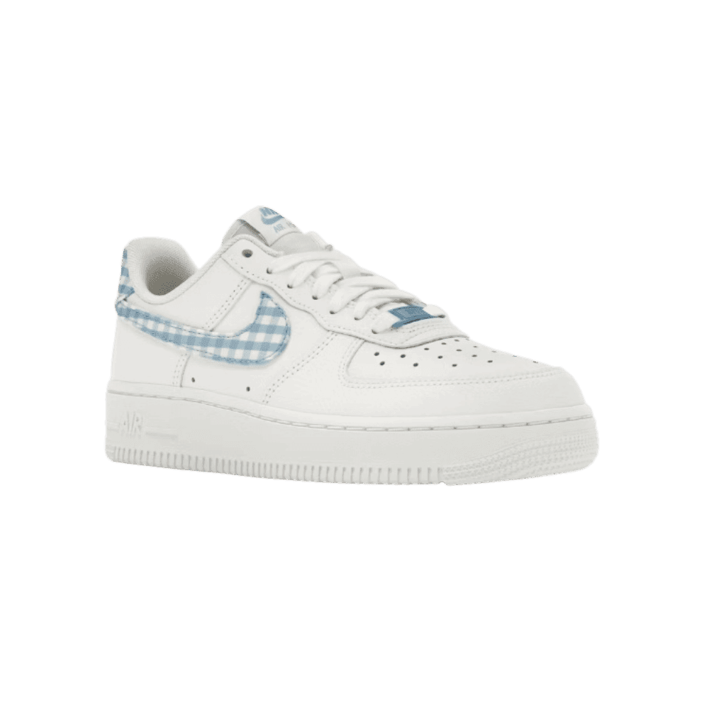 Nike Air Force 1 Low '07 Essential White University Blue Gingham - HypeFly India View 4