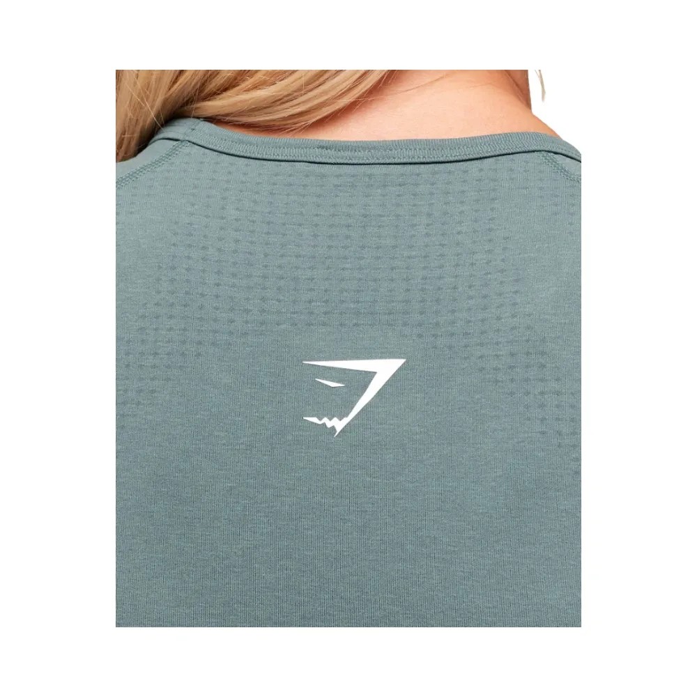 Gymshark Vital Scoop Neck Top Celeste Blue/Marl - HypeFly India View 4