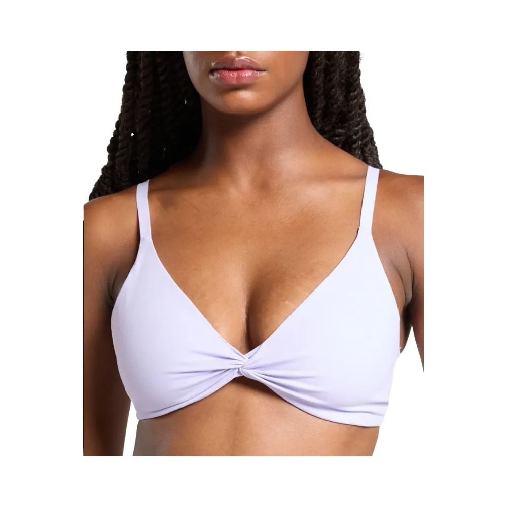 Gymshark Twist Front Bralette - Light Support Fresh Lilac - HypeFly India View 2