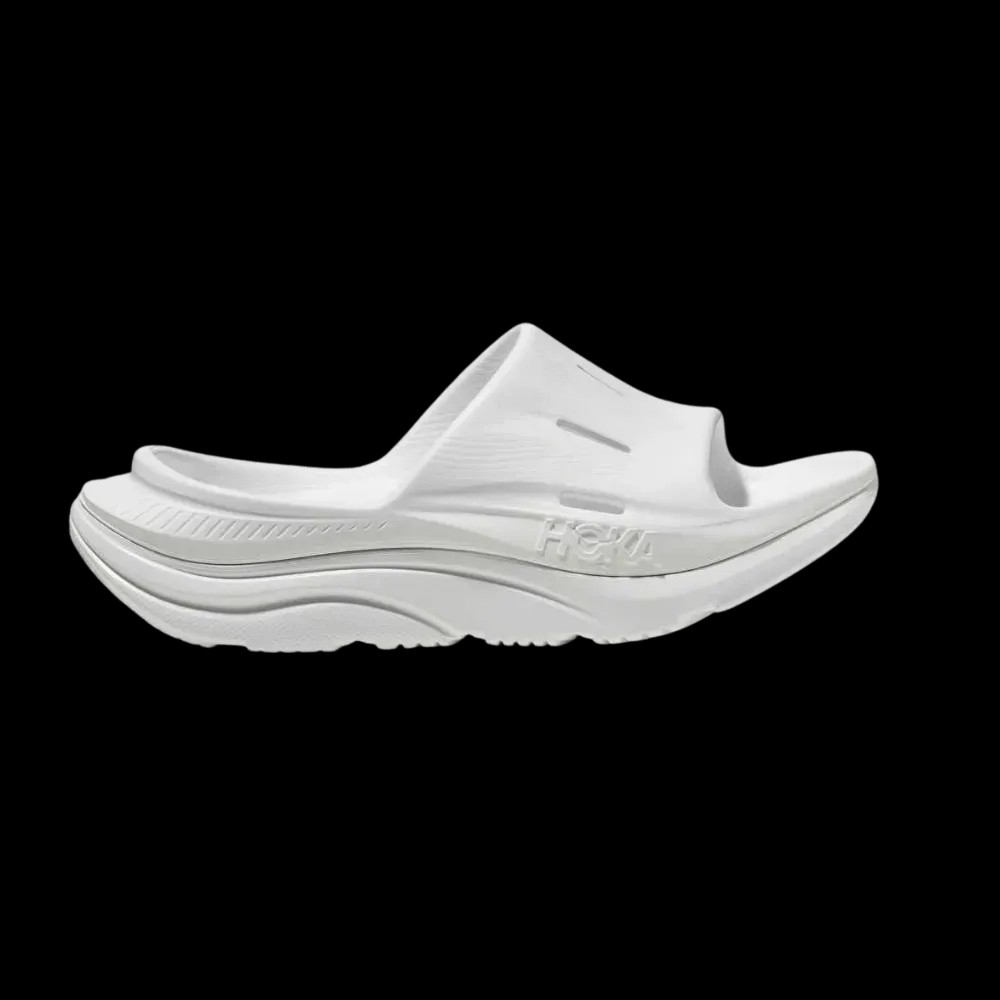 Hoka ORA Recovery Slide 3 White - HypeFly India View 1