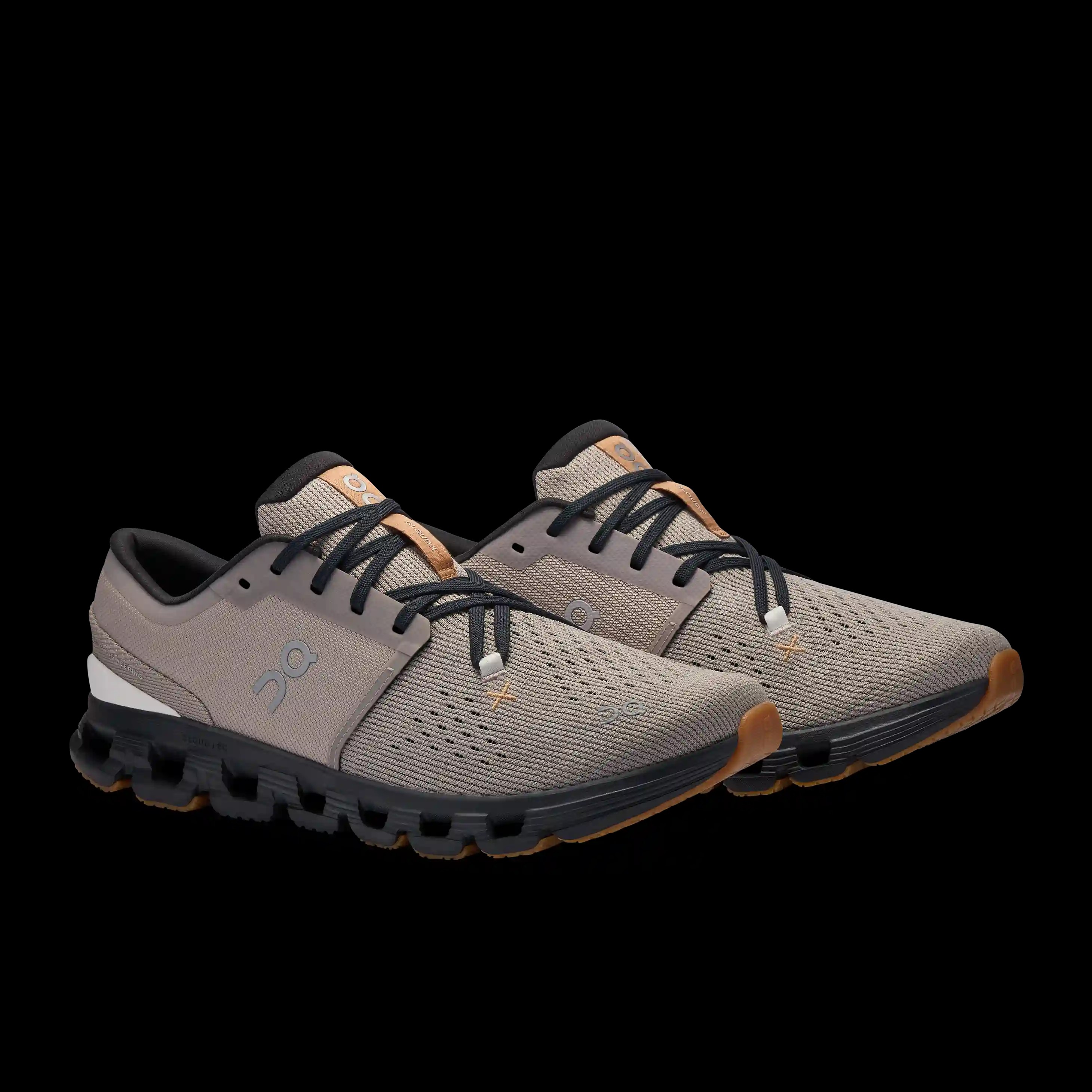 Cloud X 4 Fog Black On Running - HypeFly India View 2