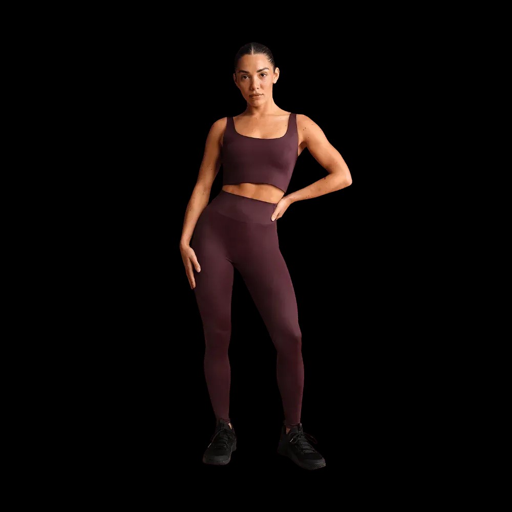 Nike x Skims Shine Women's Scoop-Neck Bra Top CURRANT - HypeFly India View 2