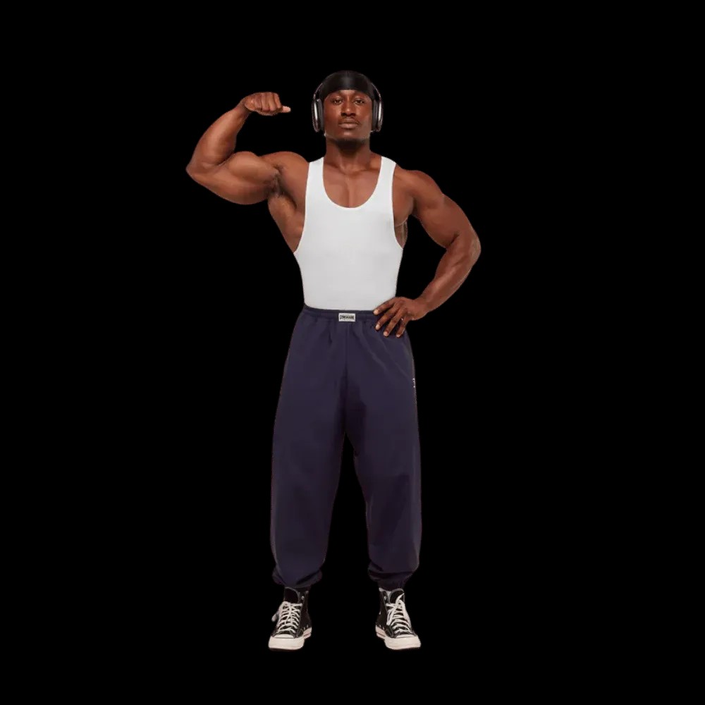 Gymshark Pumper Pants Midnight Purple - HypeFly India View 2