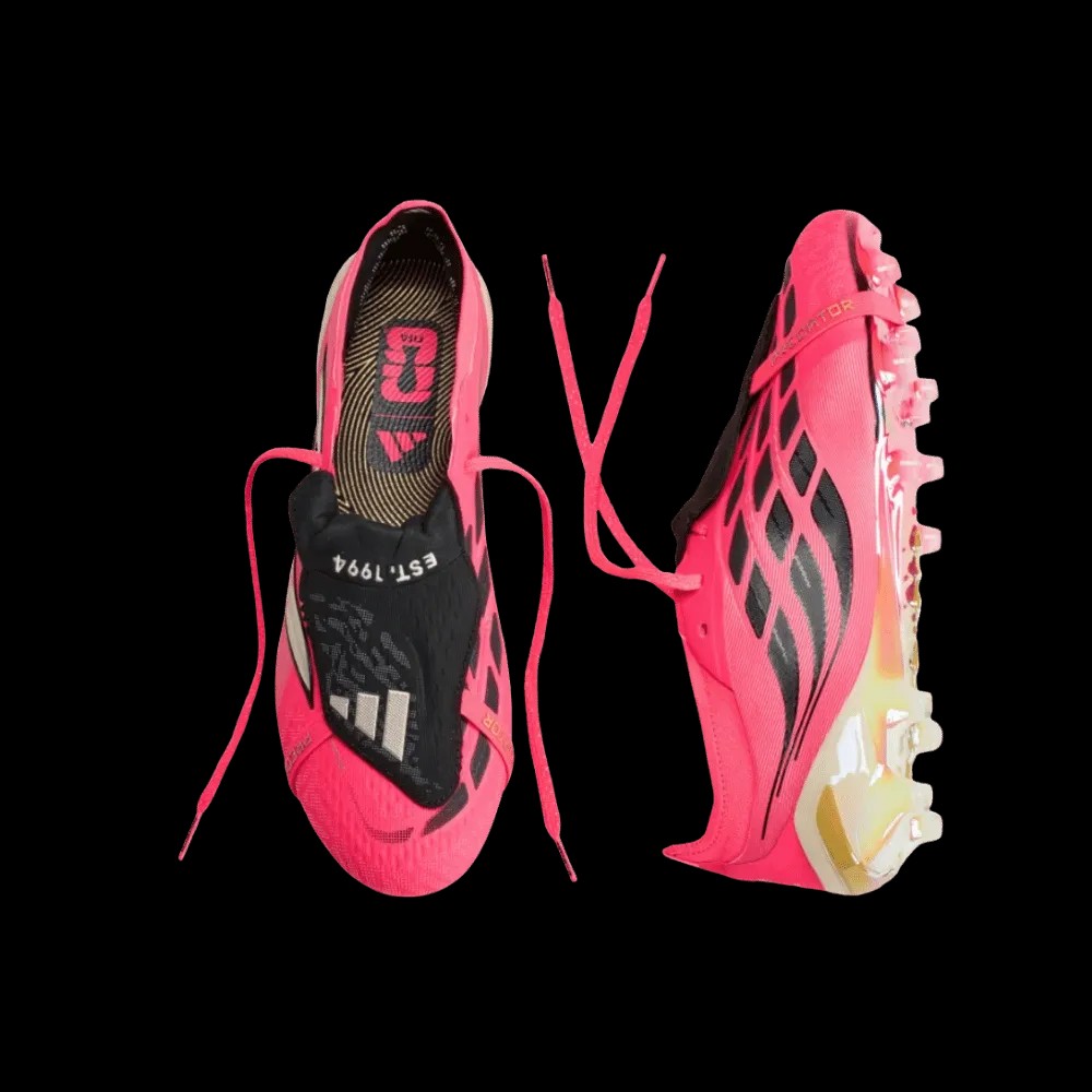 Adidas Predator Elite Fold-Over Tongue Artificial Ground Soccer Cleats Solar Turbo - HypeFly India View 4