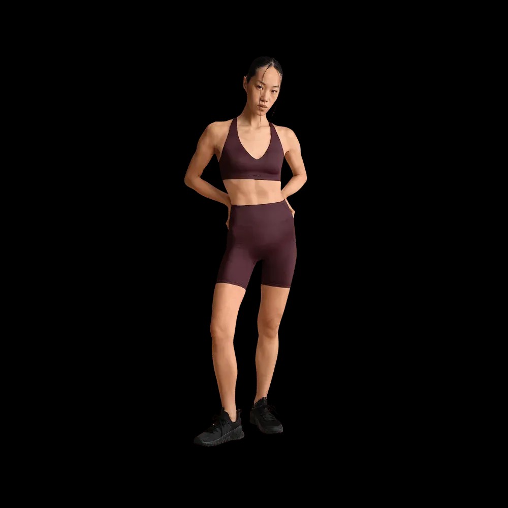 Nike X Skims Shine Women's High-Waisted 5" Biker Shorts CURRANT - HypeFly India View 1