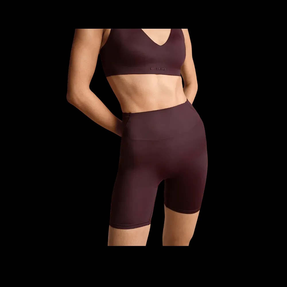 Nike X Skims Shine Women's High-Waisted 5" Biker Shorts CURRANT - HypeFly India View 4