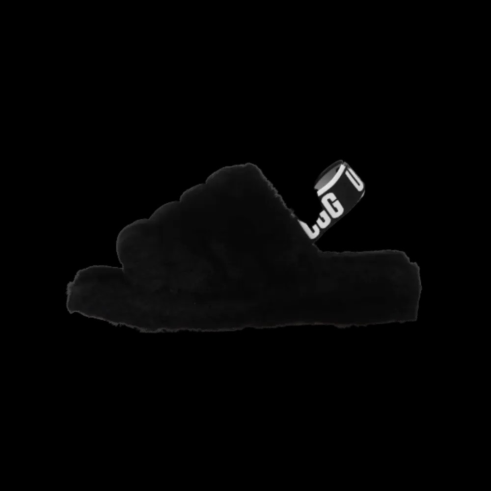 UGG Fluff Yeah Slide Black - HypeFly India View 4