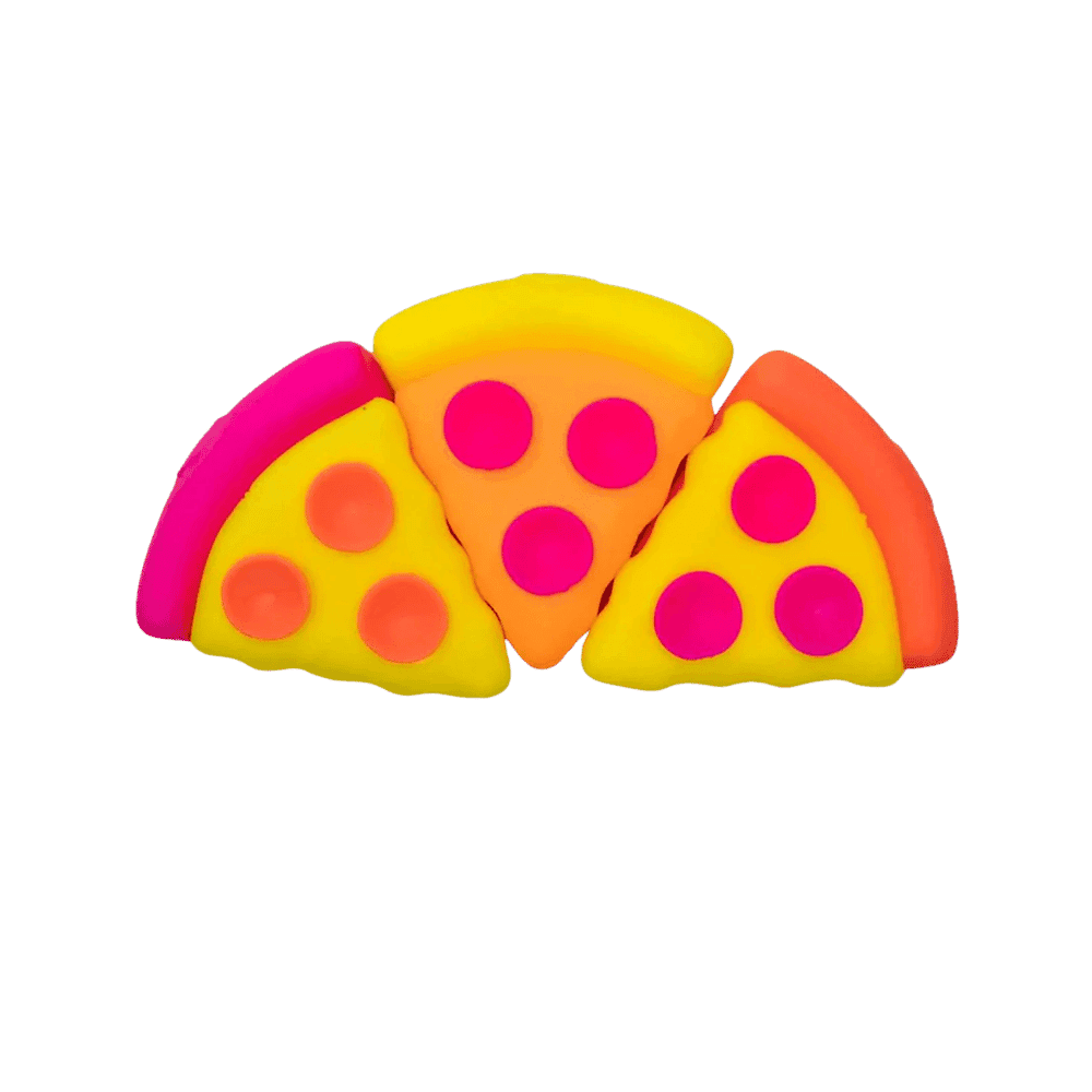 NeeDoh Squeeza Pizza Squishy Fidget Toy Orange Crust - HypeFly India View 2