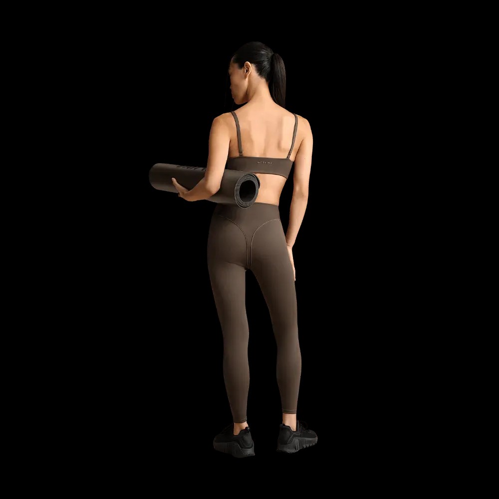 Nike X Skims Matte Women's High-Waisted V-Line 26" Leggings Dark Sepia - HypeFly India View 3