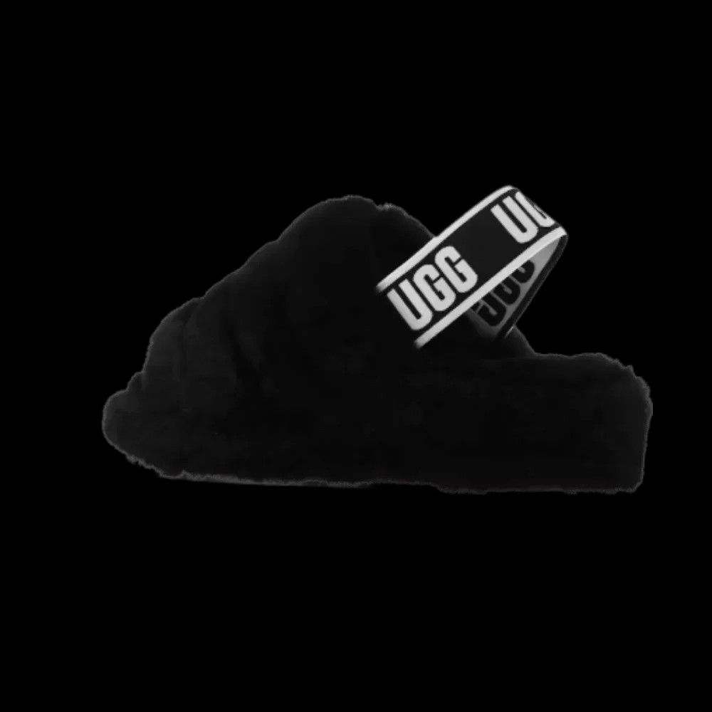 UGG Fluff Yeah Slide Black - HypeFly India View 5