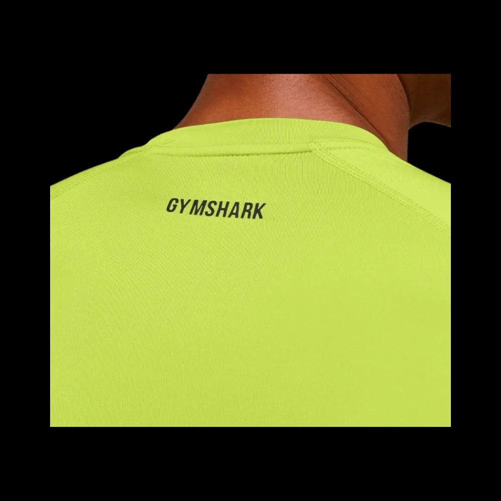 Gymshark Element Baselayer T-Shirt Zest Green/Black - HypeFly India View 4