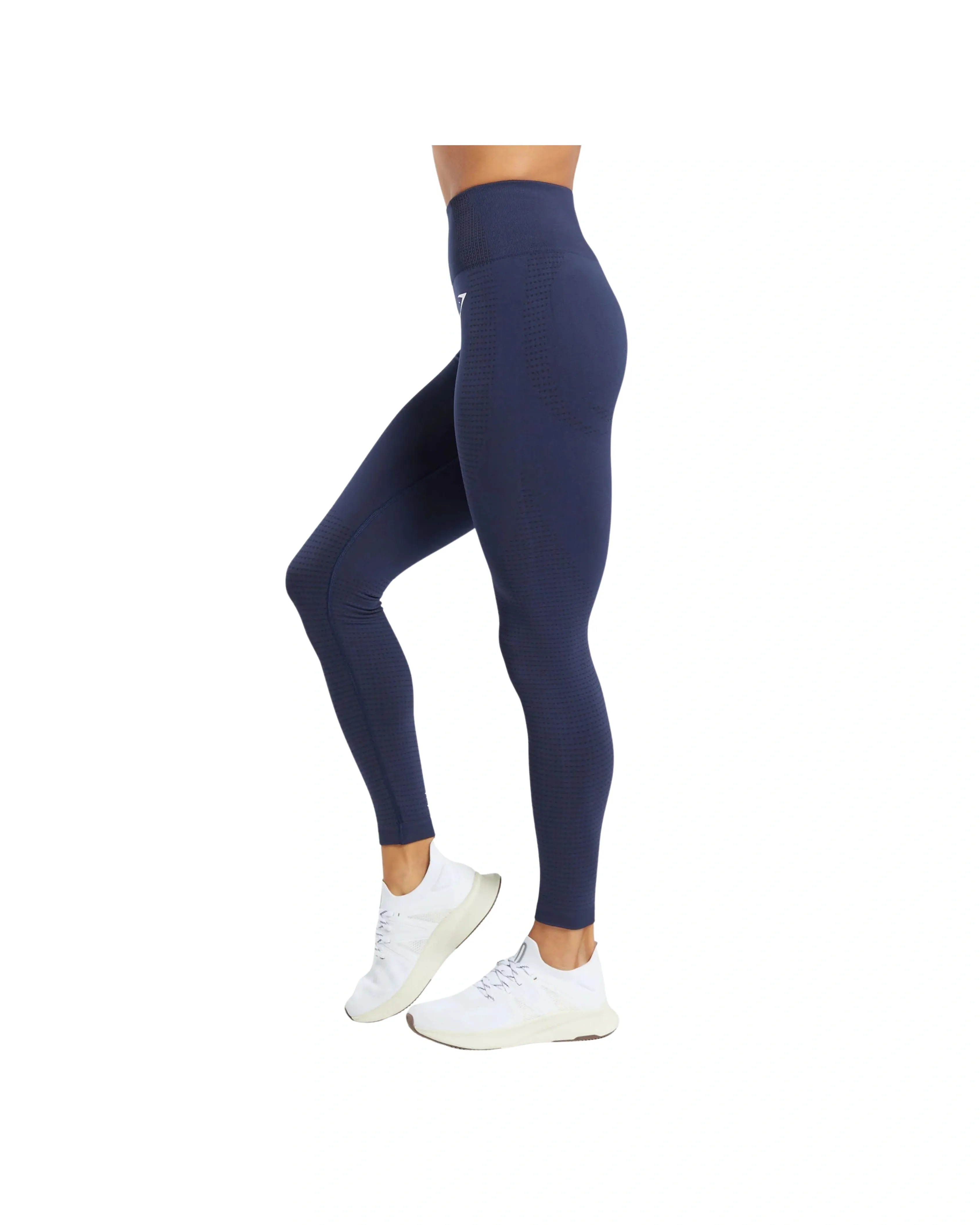 Gymshark Vital Leggings Regular Heavy Blue Marl - HypeFly India View 3