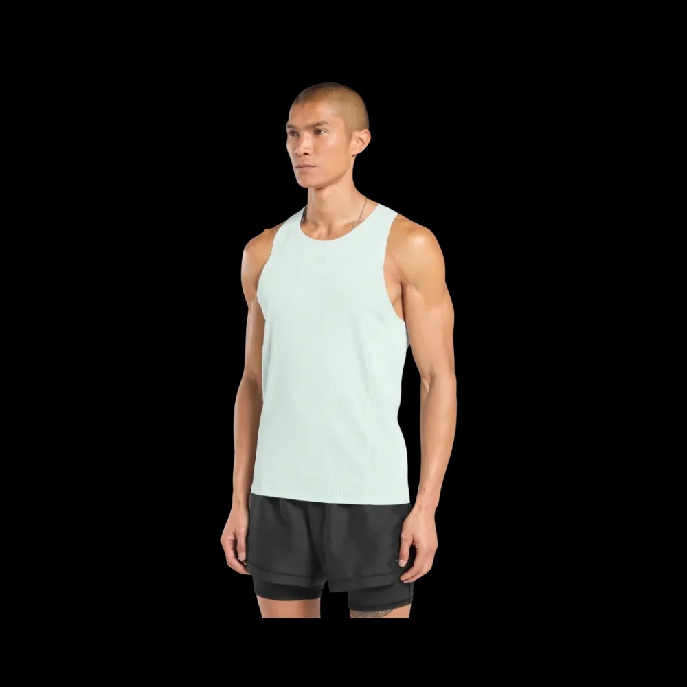 Gymshark Running Tank Slim Fit Cool Blue - HypeFly India View 3