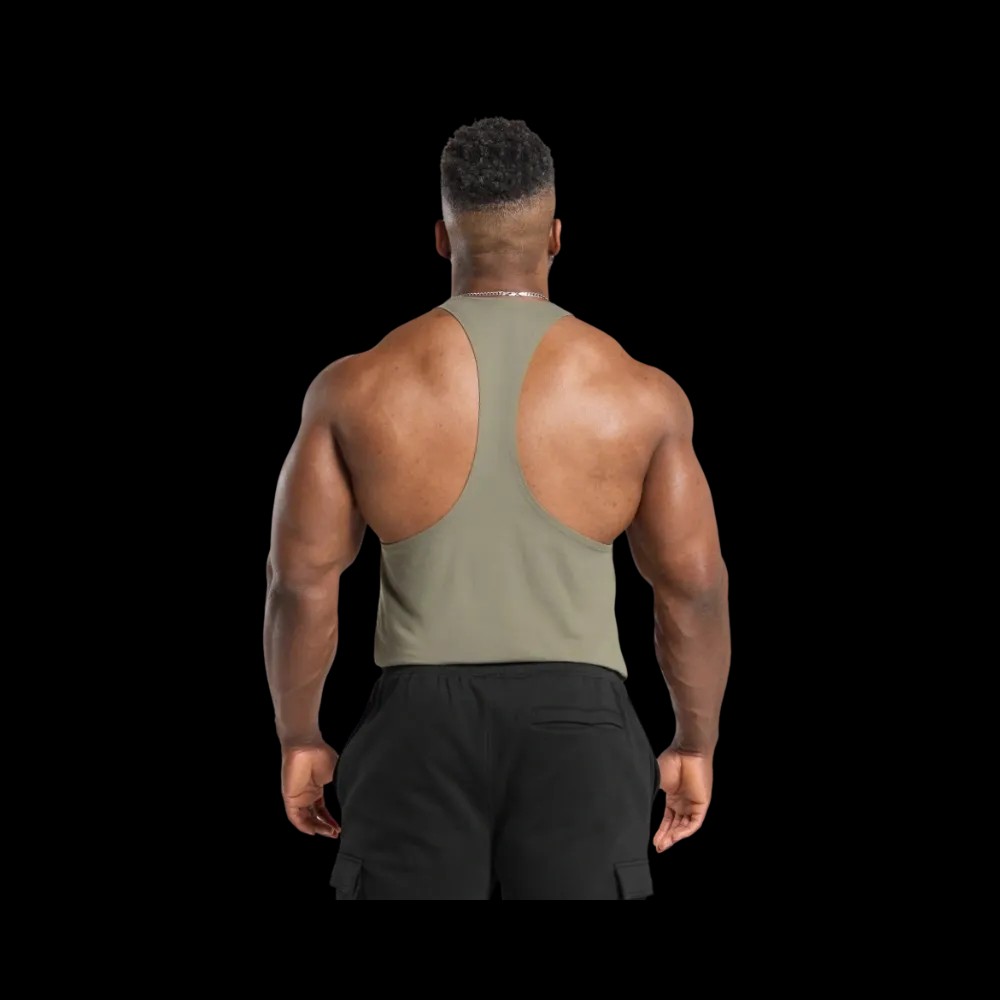Gymshark Legacy Stringer Slim Fit Base Green - HypeFly India View 4