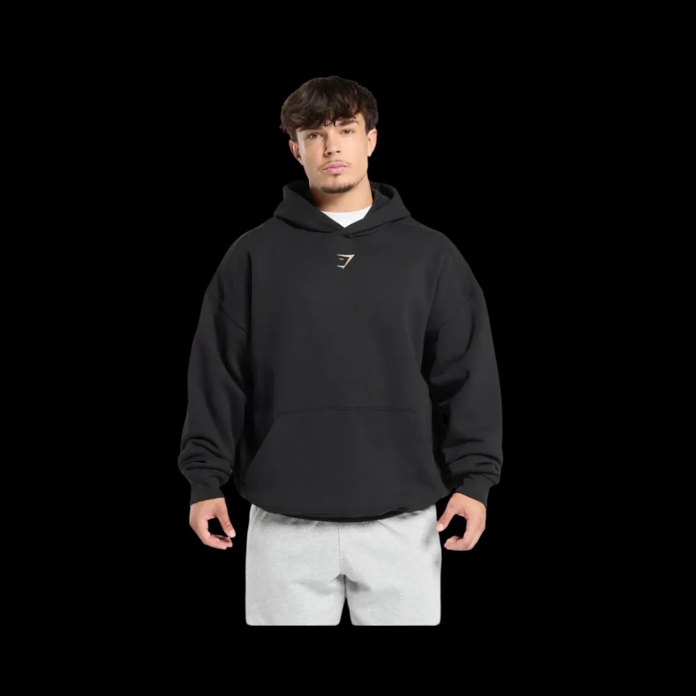 Gymshark Lifting Club Hoodie Oversized Fit Pebble Grey - HypeFly India View 3