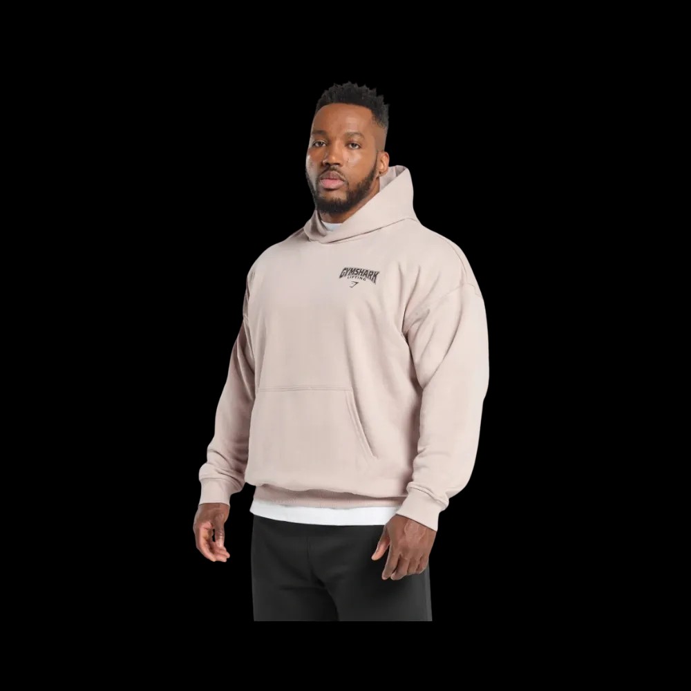 Gymshark Committed to the Craft Hoodie Oversized Fit Muted Pink - HypeFly India View 3
