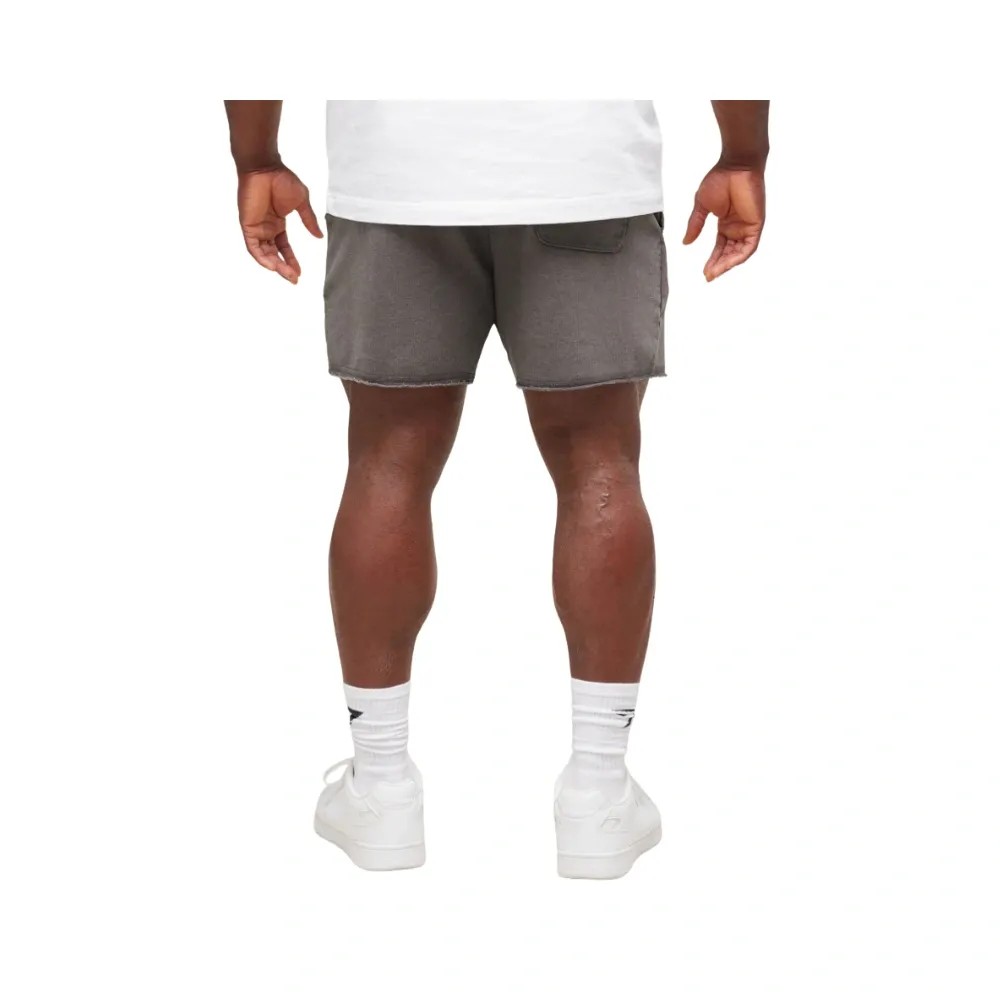 Gymshark Heritage 5" Shorts Regular Fit Onyx Grey - HypeFly India View 5