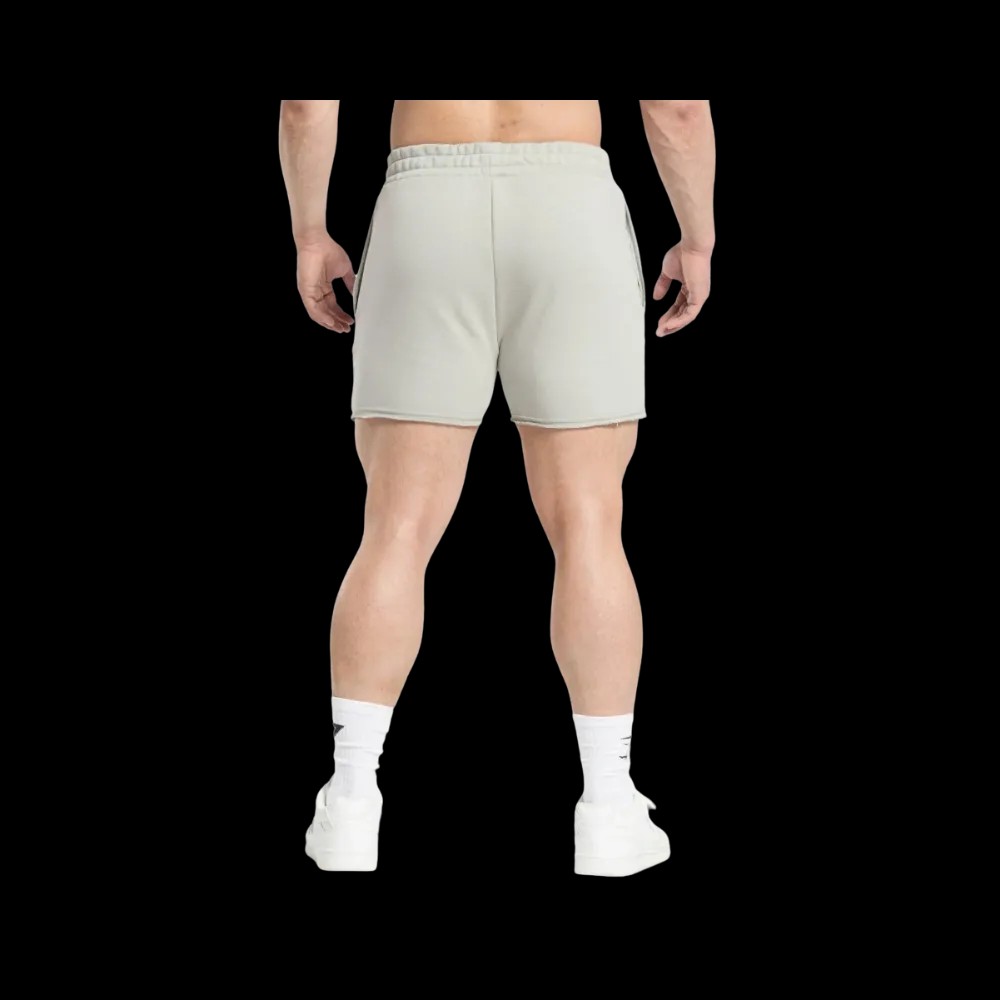 Gymshark Legacy Shorts Muscle Fit Stone Grey - HypeFly India View 4