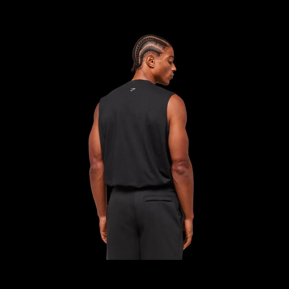 Gymshark Lifting Club Flex Tank Oversized Fit Black - HypeFly India View 3