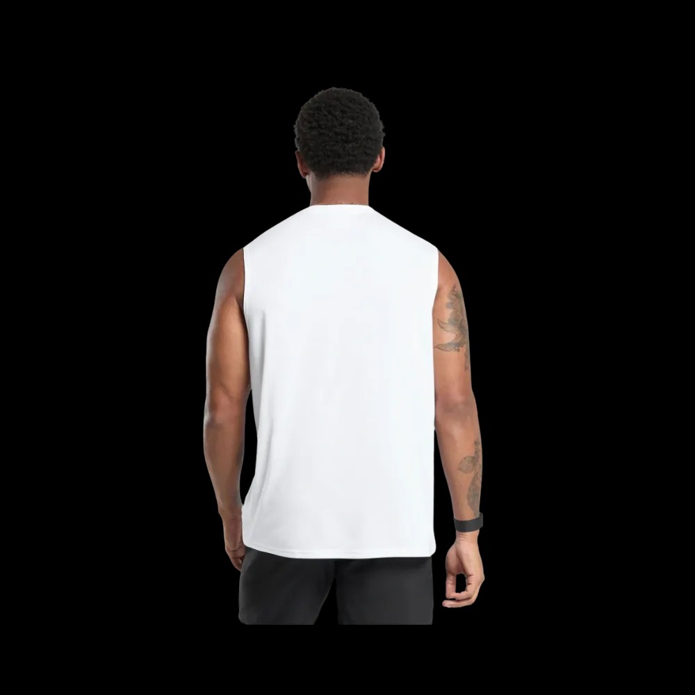 Gymshark Oversized Performance Tank White - HypeFly India View 4