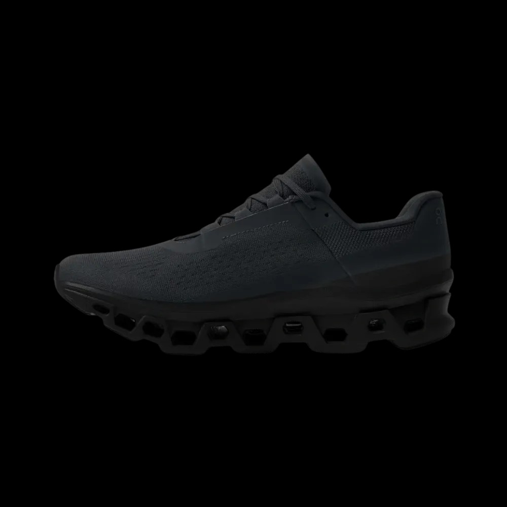 On Running Cloudmonster All Black - HypeFly India View 4