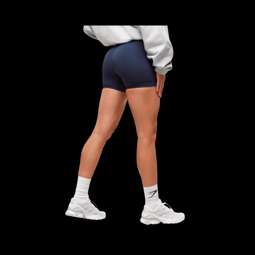 Gymshark Vital Shorts Heavy Blue Marl - HypeFly India View 5