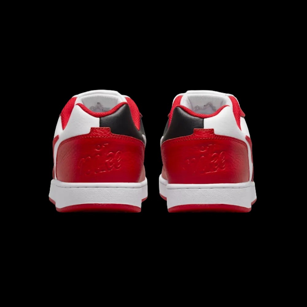Nike Ebernon Low PRM White University Red Black - HypeFly India View 3