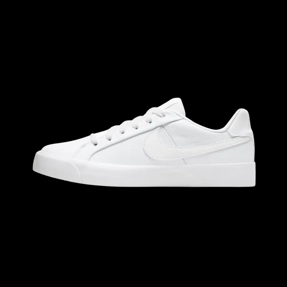 Nike Court Royale AC Canvas 'Triple White' - HypeFly India View 2