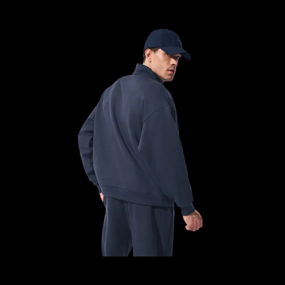 Alo Men's Accolade 1/4 Zip Pullover Navy - HypeFly India View 2