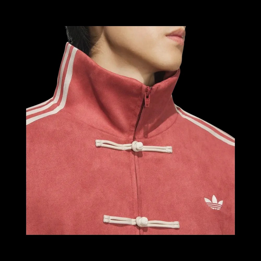Adidas Originals CTT Chinese Track Top Casual Jacket Soft Red - HypeFly India View 4