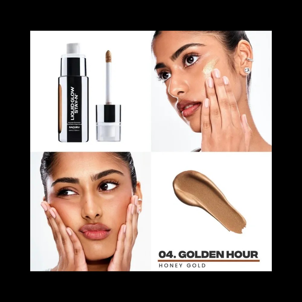 SACHEU Liquid Glow STAY-N All-Day Illuminator - Golden Hour - HypeFly India View 4