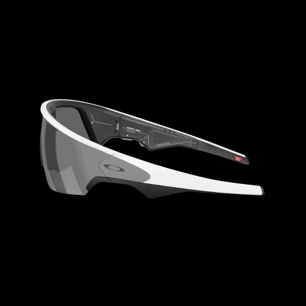Meta x Oakley Sunglass Vanguard Prizm Black Lenses with White Frame - HypeFly India View 5