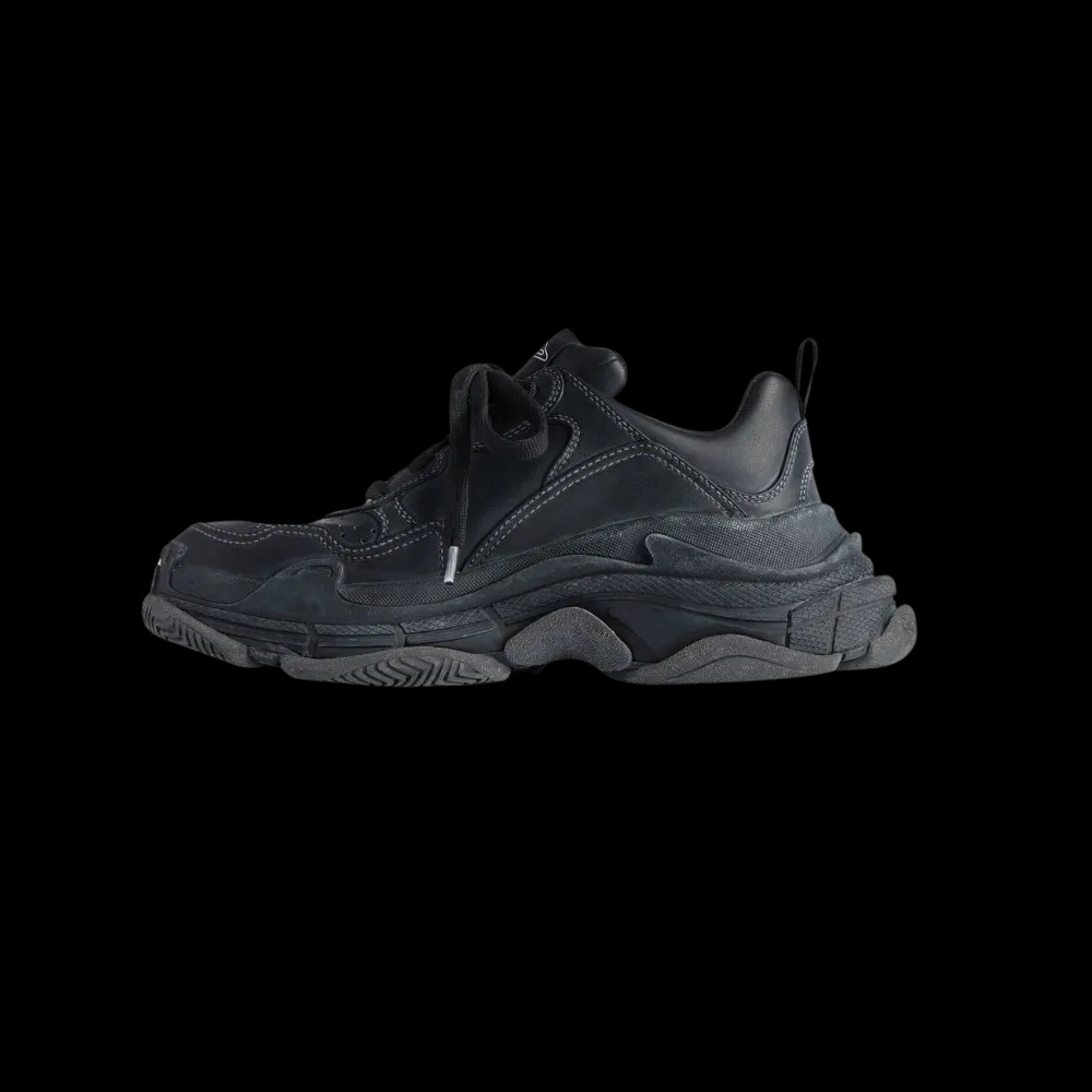 Balenciaga Triple S Sporty Sneaker In Black - HypeFly India View 3