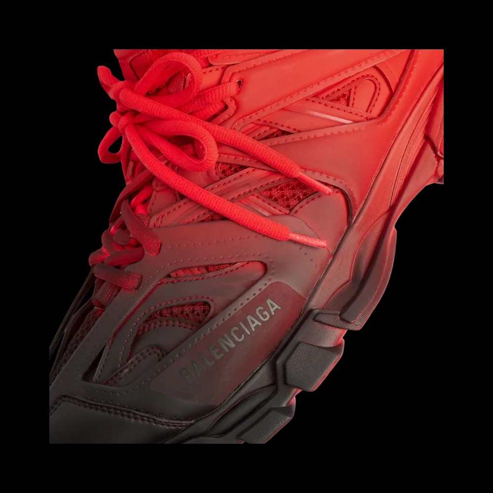 Balenciaga Track Gradient Sneaker In Red - HypeFly India View 3
