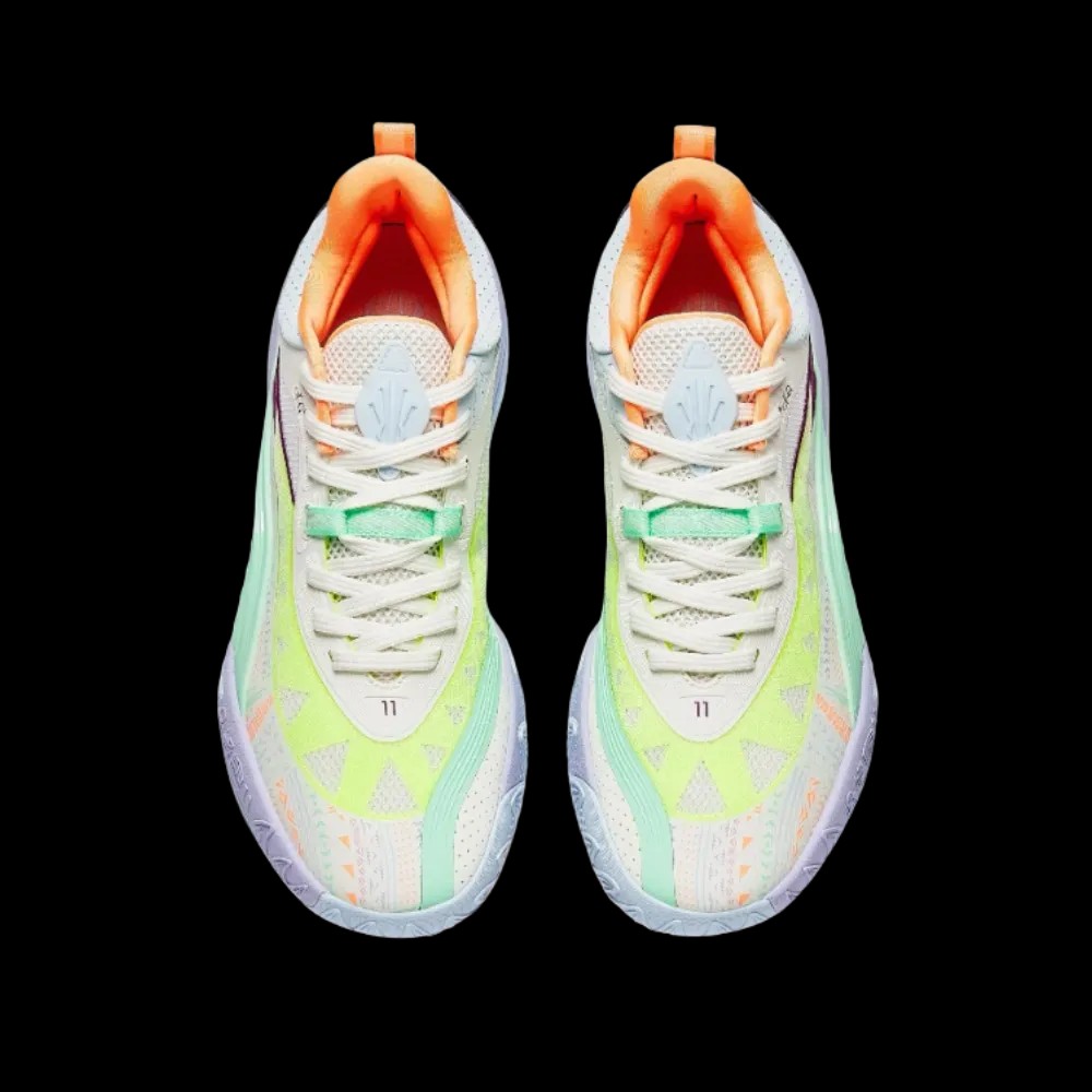 Anta KAI 1 Team “Ribbon” White/Yellow/Green - HypeFly India View 5