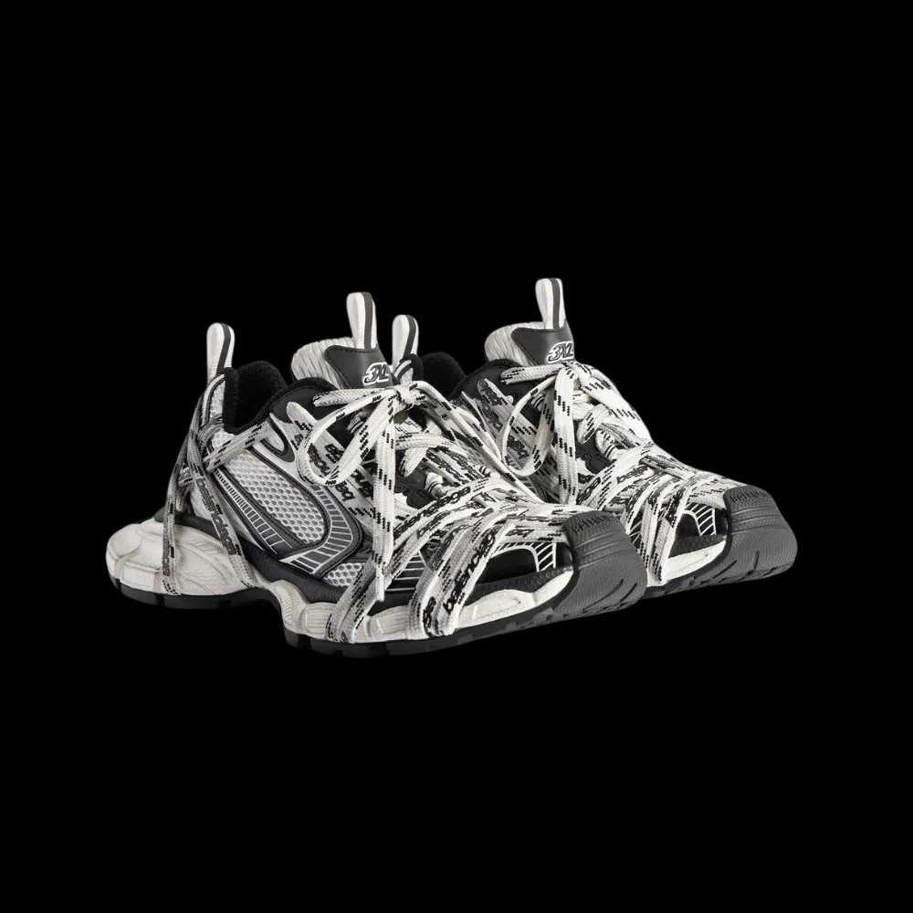 Balenciaga 3XL Extreme Laces Logo Sneaker In White - HypeFly India View 5