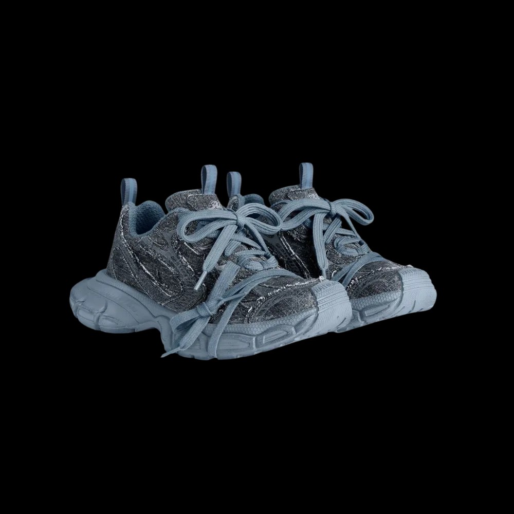 Balenciaga 3XL Sneaker In Blue Denim - HypeFly India View 5