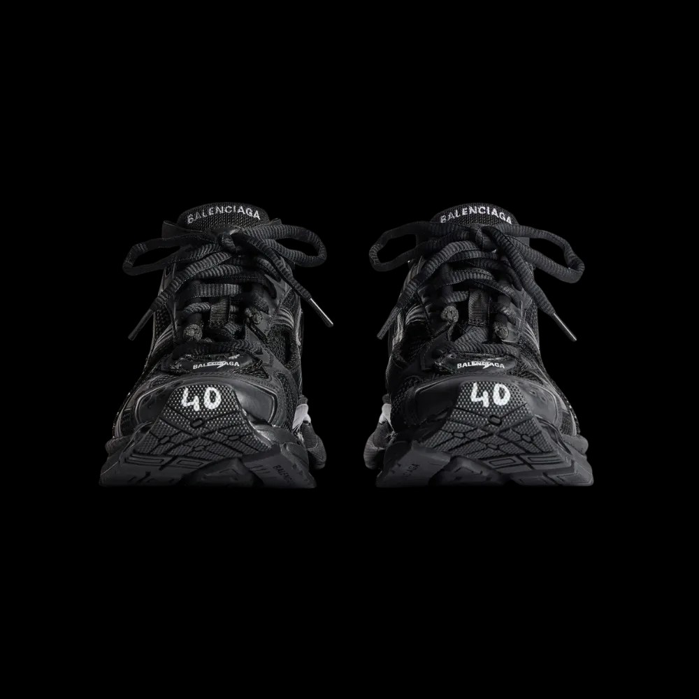 Balenciaga Runner Sneaker In Black - HypeFly India View 4